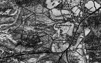 Old map of South Weirs in 1895