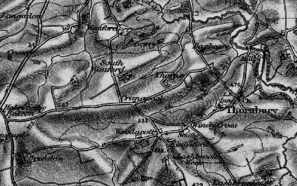 Old map of South Wonford in 1895