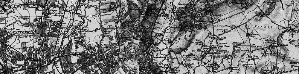 Old map of South Woodford in 1896