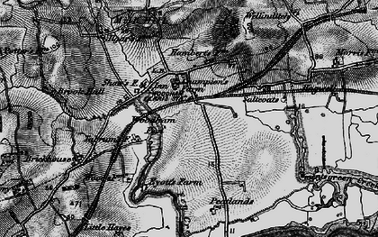 Old map of Woodham Fenn in 1896