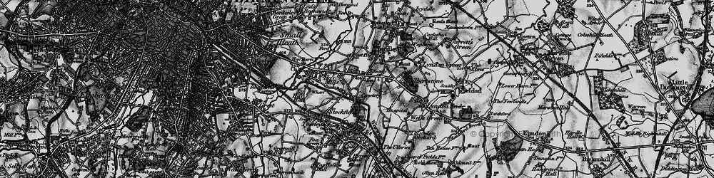 Old map of South Yardley in 1899