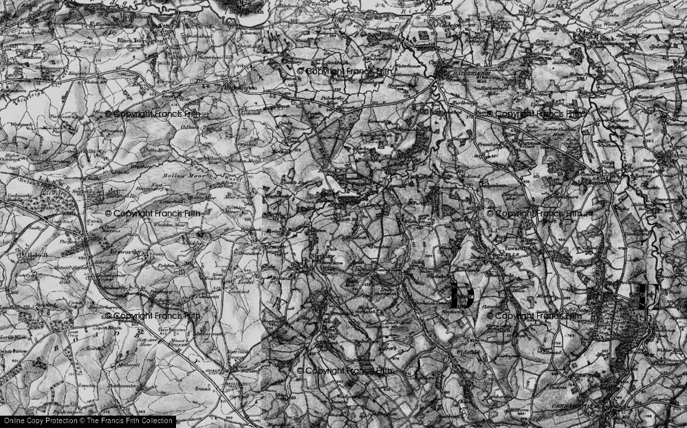 Old Map of Historic Map covering Lewmoor in 1898