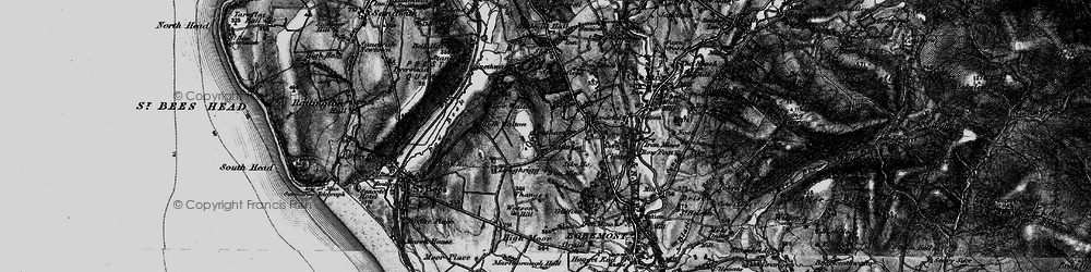 Old map of Southam in 1897