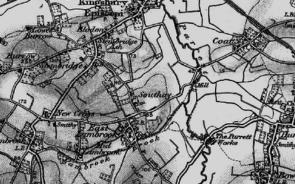 Old map of Southay in 1898