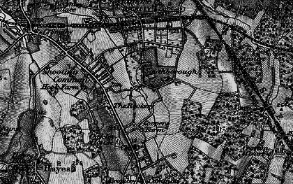 Old map of Southborough in 1895