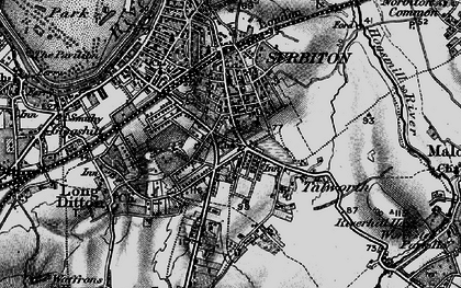 Old map of Southborough in 1896