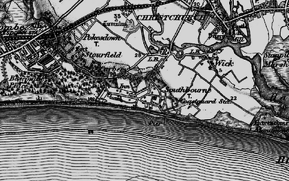 Old map of Southbourne in 1895