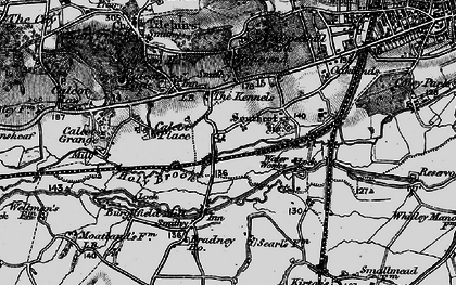 Old map of Southcote in 1895