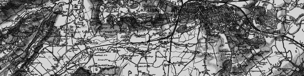 Old map of Southcote in 1895