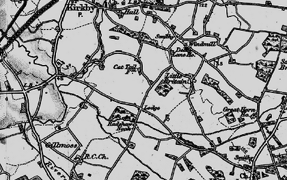 Old map of Southdene in 1896
