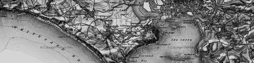 Old map of Southdown in 1896