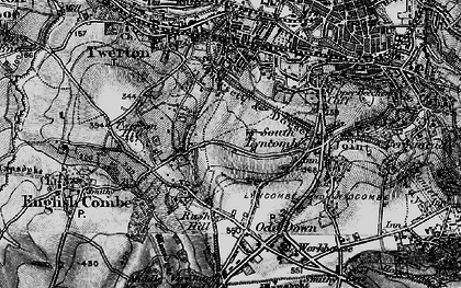 Old map of Southdown in 1898