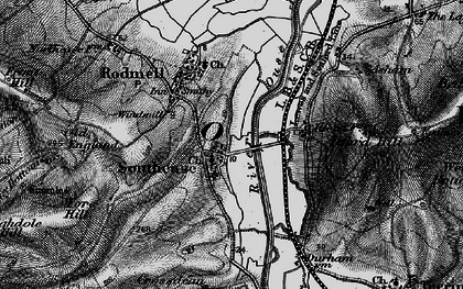 Old map of Southease in 1895