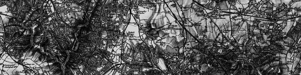 Old map of Beckenham Palace Park in 1895