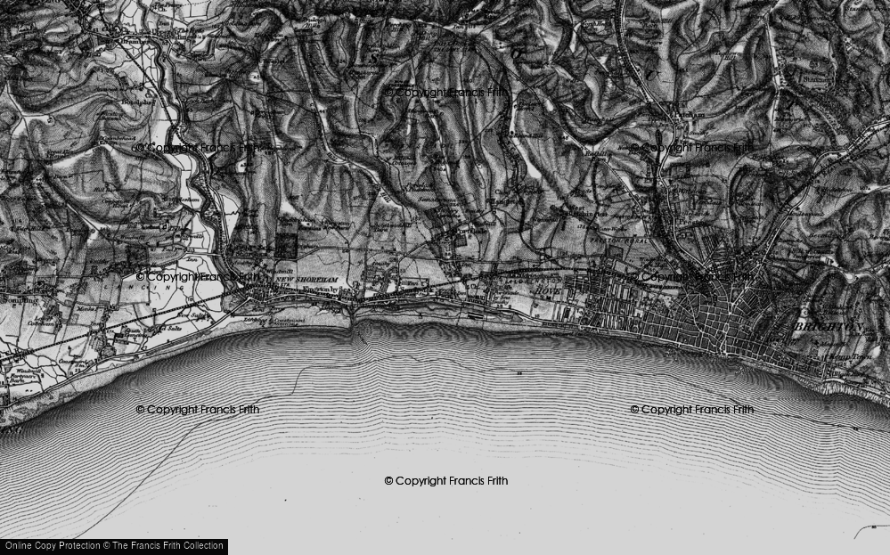 Old Map of Southern Cross, 1895 in 1895