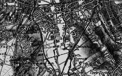 Old map of Southfields in 1896