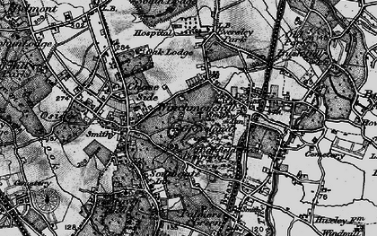 Old map of Southgate in 1896
