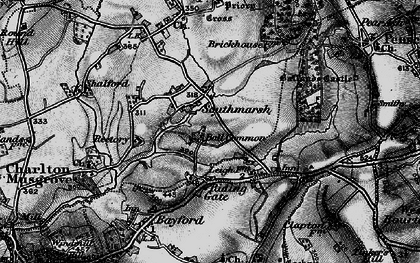 Old map of Southmarsh in 1898