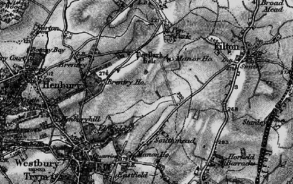 Old map of Southmead in 1898