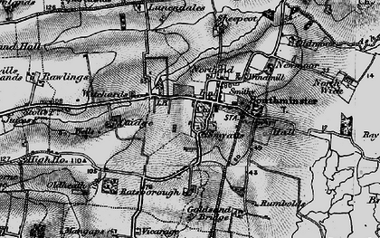 Old map of Southminster in 1895