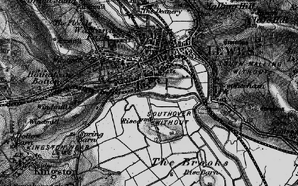Old map of Brooks, The in 1895