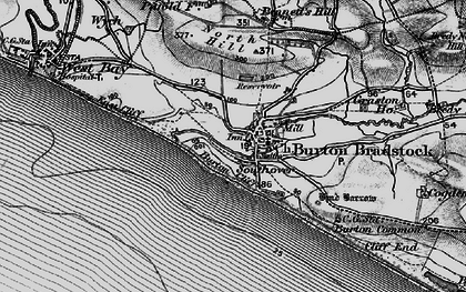 Old map of Burton Cliff in 1897