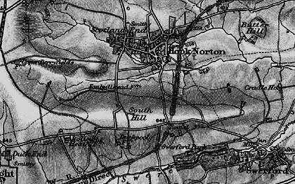 Old map of Southrop in 1896