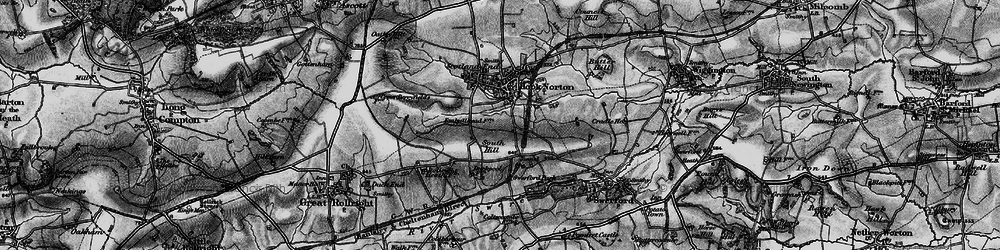 Old map of Southrop in 1896