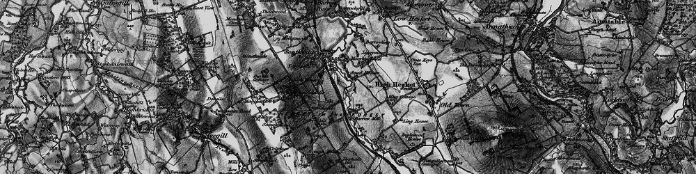 Old map of Ling Cotts in 1897
