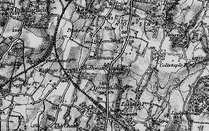 Old map of Bodimans in 1895