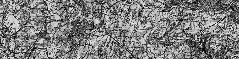 Old map of Bodimans in 1895