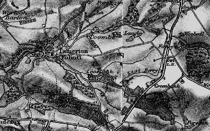 Old map of Southway in 1896
