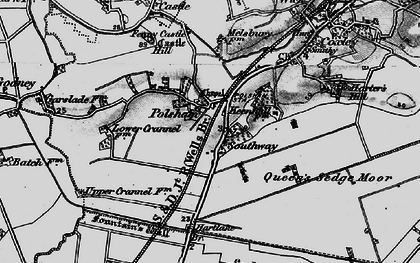 Old map of Southway in 1898
