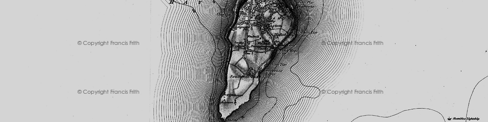 Old map of Southwell in 1897