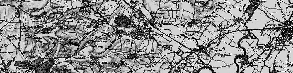 Old map of Southwell in 1899