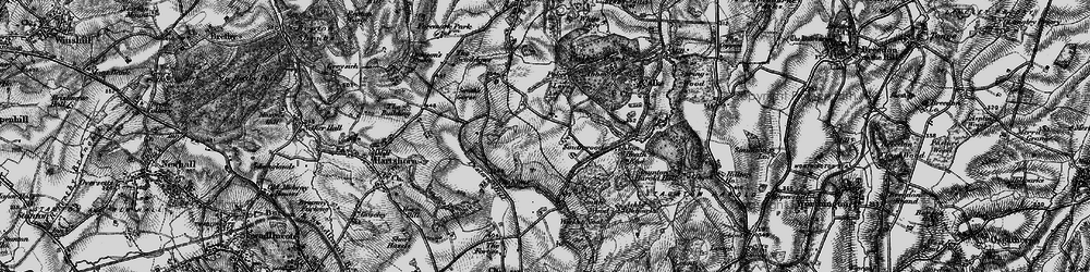 Old map of Wicket Nook in 1895