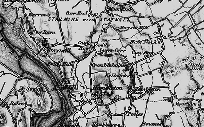 Old map of Sower Carr in 1896