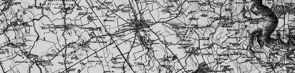 Old map of Sowerby in 1898