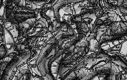 Old map of Sowood Green in 1896