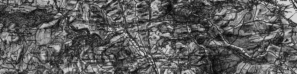 Old map of Sowton Barton in 1898