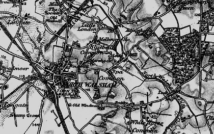 Old map of Spa Common in 1898
