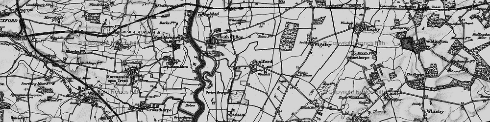 Old map of Wigsley Wood in 1899