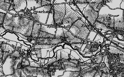 Old map of Sparhamhill in 1898