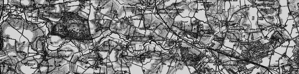 Old map of Sparhamhill in 1898