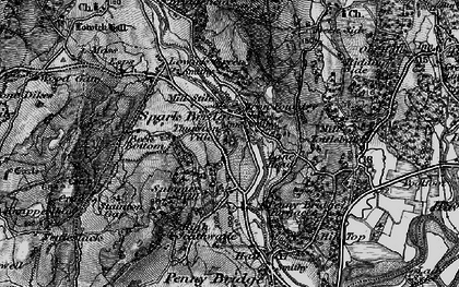 Old map of Spark Bridge in 1897