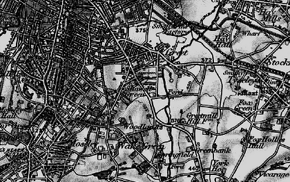 Old map of Sparkhill in 1899