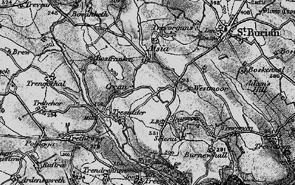 Old map of Sparnon in 1895