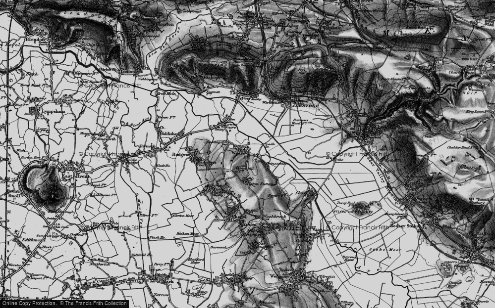 Old Map of Sparrow Hill, 1898 in 1898