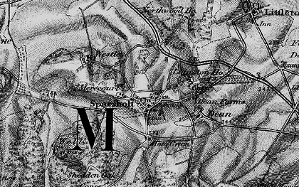 Old map of Sparsholt in 1895