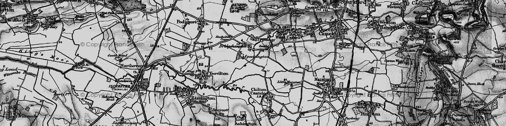 Old map of Speckington in 1898